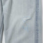 FADED SELVEDGE LIGHT DENIM WIDE PANTS