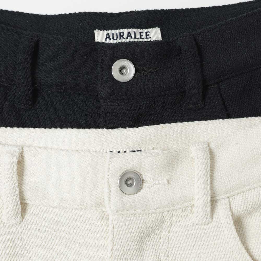 SILK NEP DENIM 5P WIDE PANTS