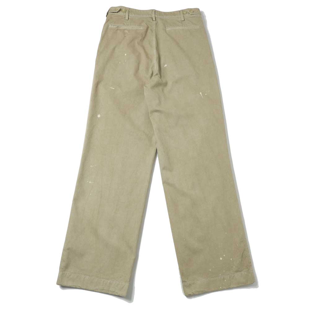 GARMENT-DYED FINX LIGHT CHINO ONE-TUCK WIDE PANTS