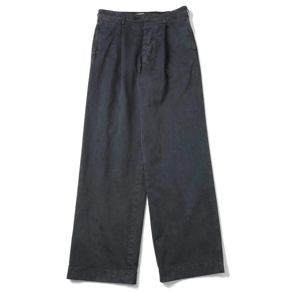 AURALEE(オーラリー) GARMENT-DYED FINX LIGHT CHINO ONE-TUCK WIDE