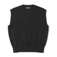 FLAT YARN RIB KNIT VEST