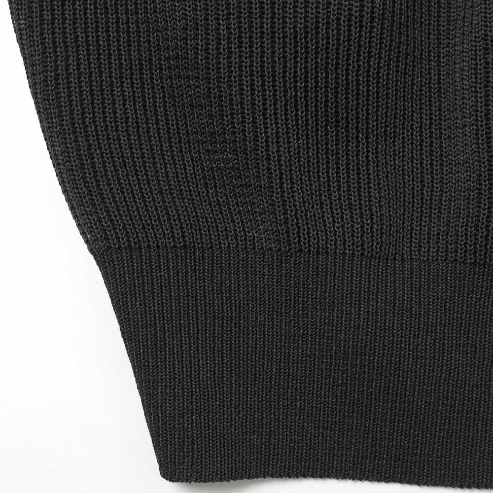 FLAT YARN RIB KNIT VEST