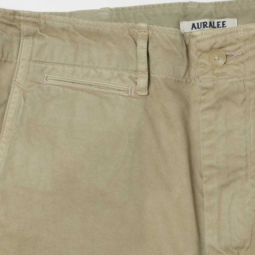 AURALEE(オーラリー) GARMENT-DYED FINX LIGHT CHINO PANTS A26SP03LF