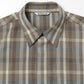 SUPER FINE TROPICAL WOOL CHECK HALF-SLEEVED SHIRT