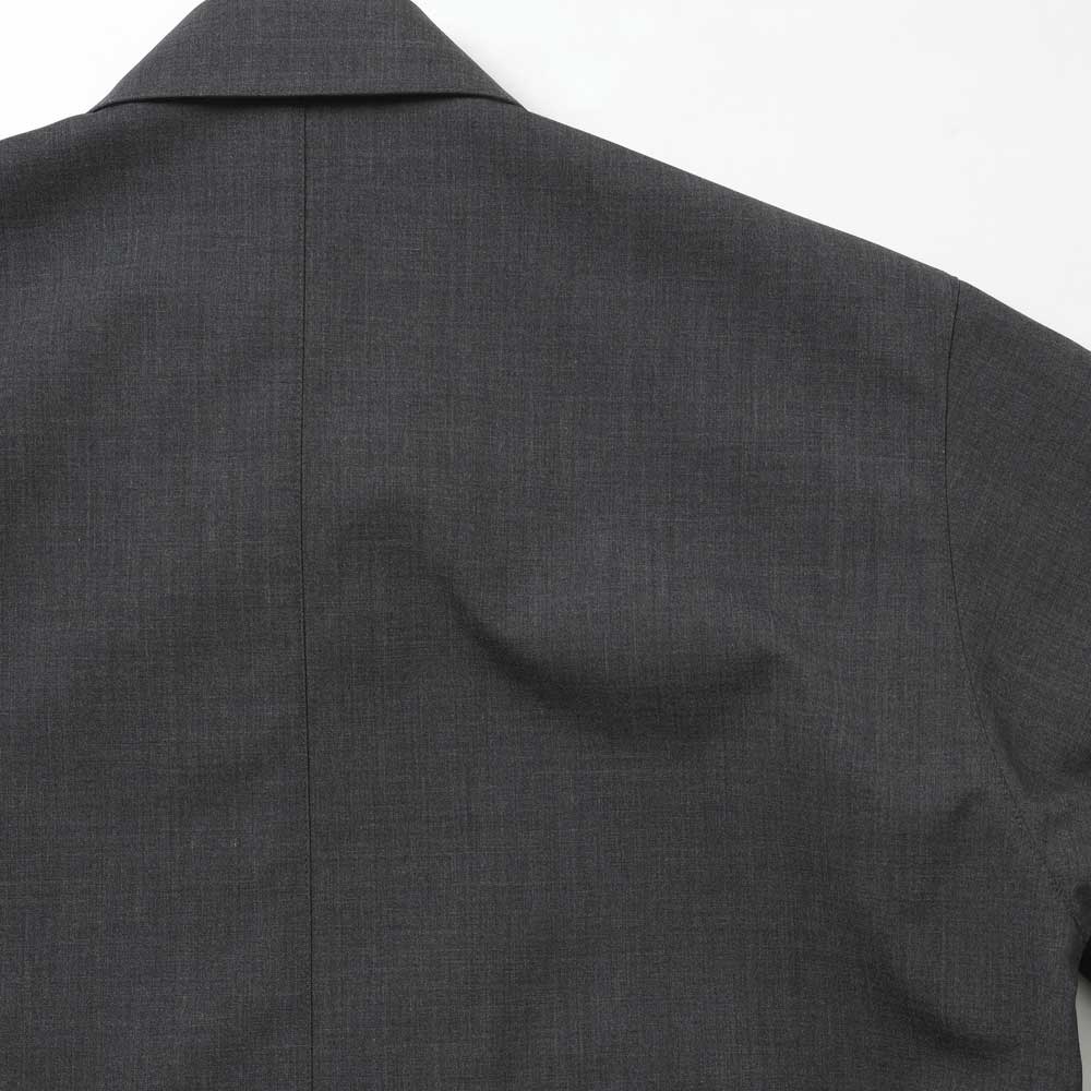 BONDED TROPICAL WOOL ZIP BLOUSON