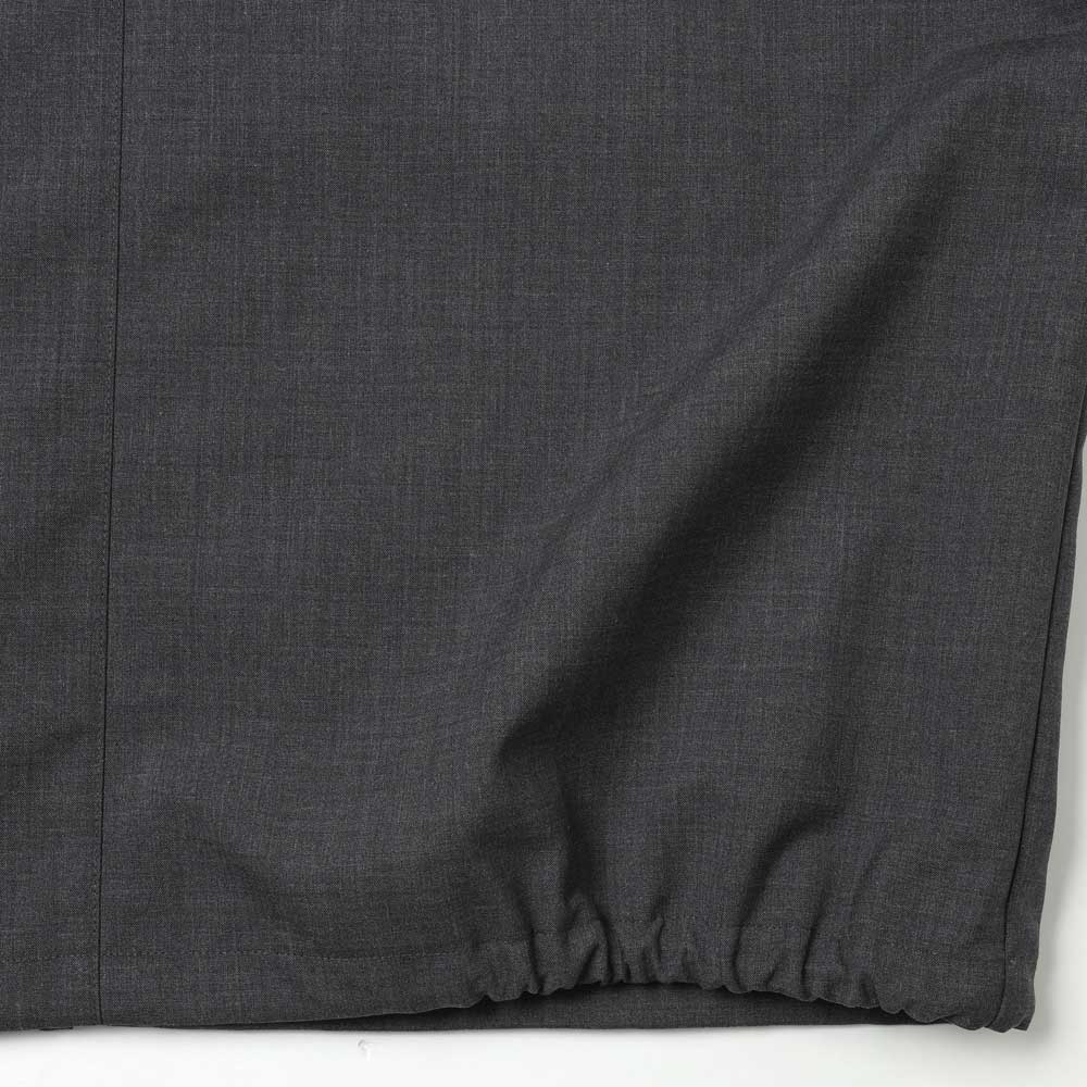 BONDED TROPICAL WOOL ZIP BLOUSON