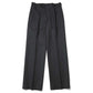 BLUEFACED WOOL TWO-TUCK SLACKS