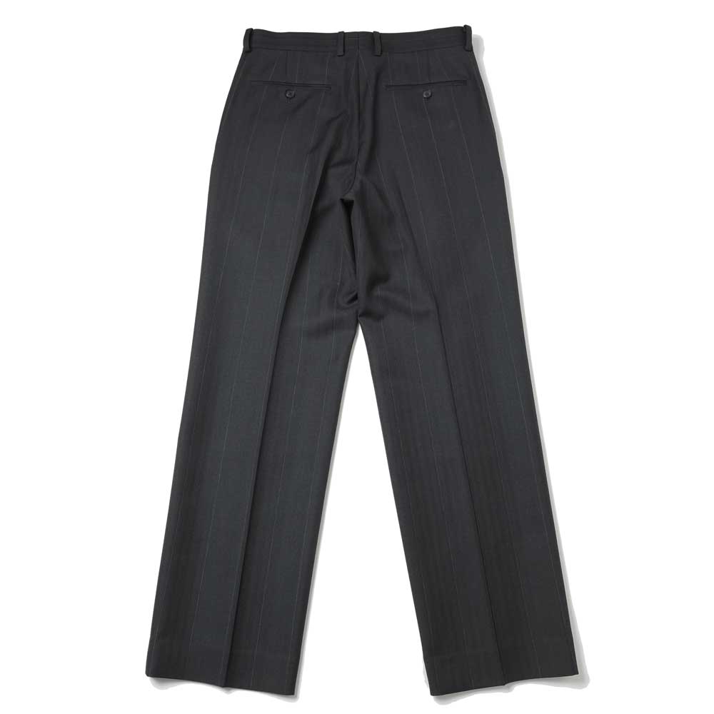 BLUEFACED WOOL TWO-TUCK SLACKS