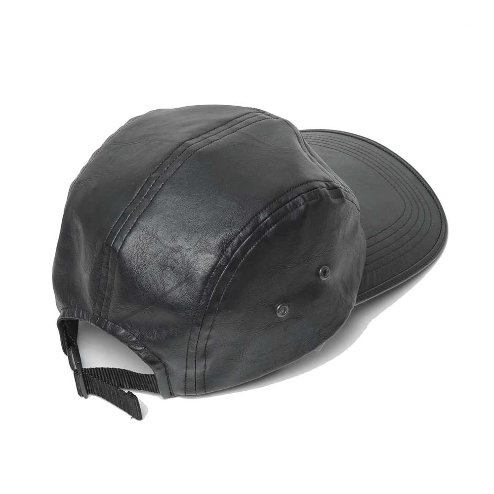 LONGBRIM JET CAP(BLACK LEATHER)