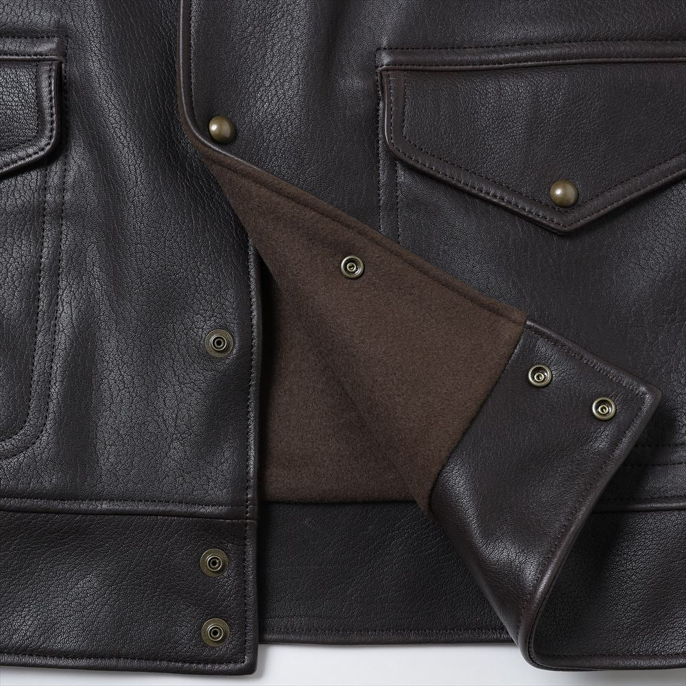 アプレッセ　26ss Leather A-1 Flight Jacket A.PRESSE] アプレッセ Leather A-1 Flight Jacket | INS ONLINE STORE