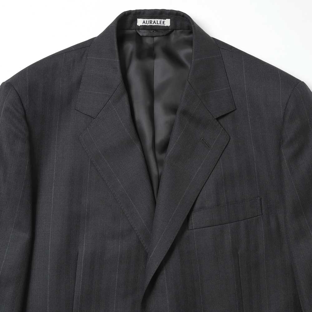 AURALEE BLUEFACED WOOL JACKET A26SJ01BA (A26SJ01BA) | AURALEE