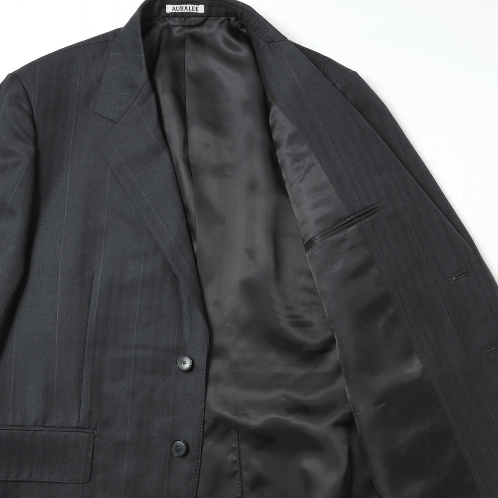 AURALEE BLUEFACED WOOL JACKET A26SJ01BA (A26SJ01BA) | AURALEE
