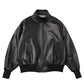 Leather Harrington Jacket