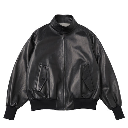 Leather Harrington Jacket
