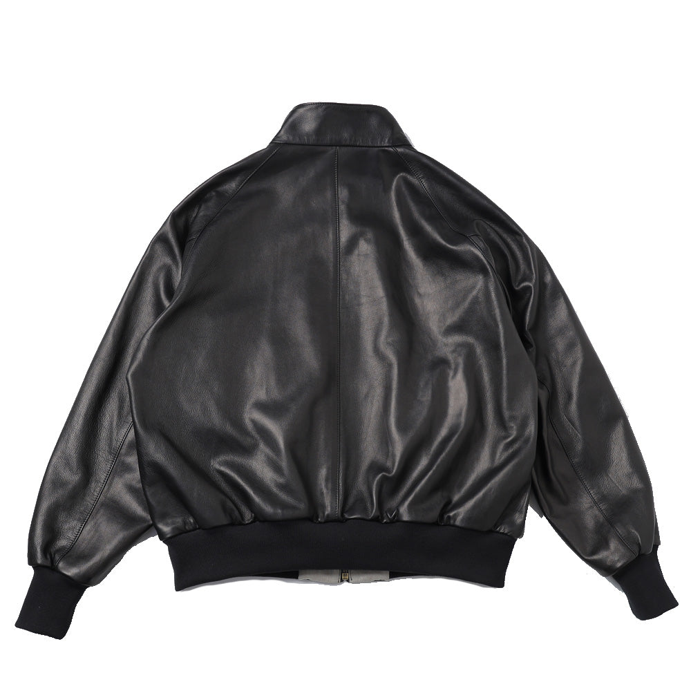 Leather Harrington Jacket