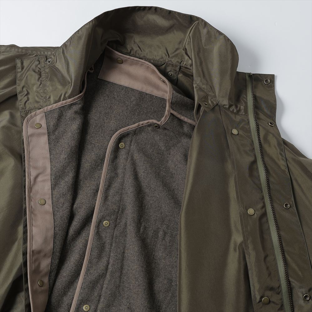 Silk Poly Mil Coat