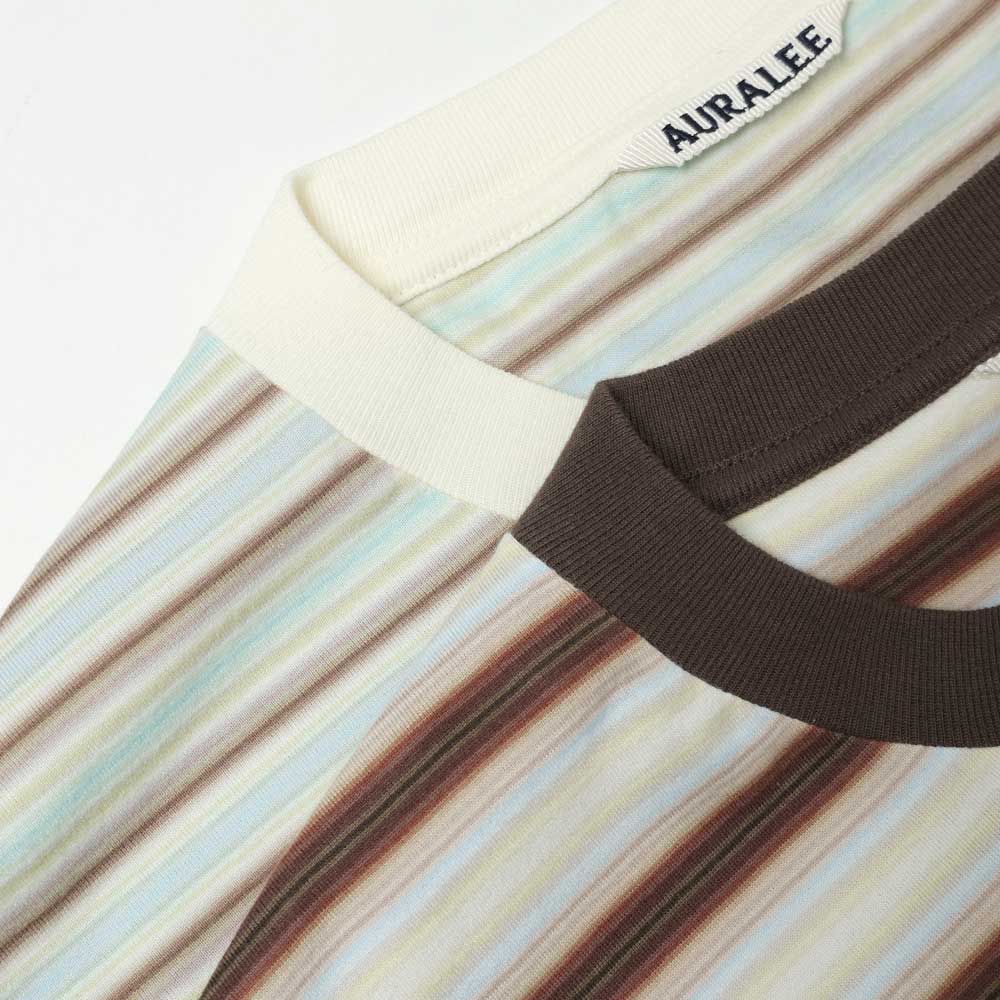 AURALEE(オーラリー) GRADIENT STRIPE JERSEY TEE A26ST02GJ