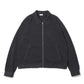 Cotton/Wool Moss Stitch Zip Blouson
