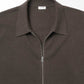 Cotton/Wool Moss Stitch Zip Blouson