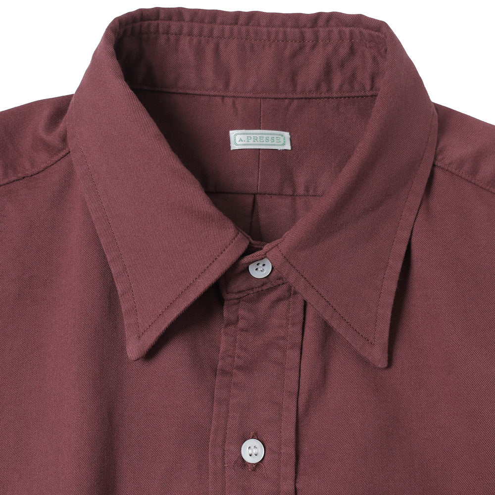 Double Weave Twill Regular Collar Shirt