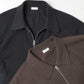 Cotton/Wool Moss Stitch Zip Blouson
