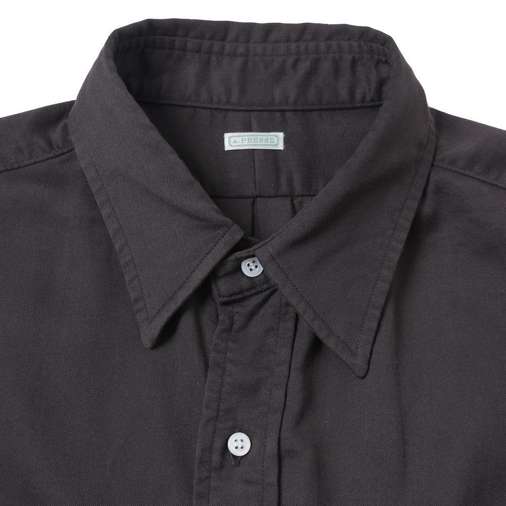 Double Weave Twill Regular Collar Shirt