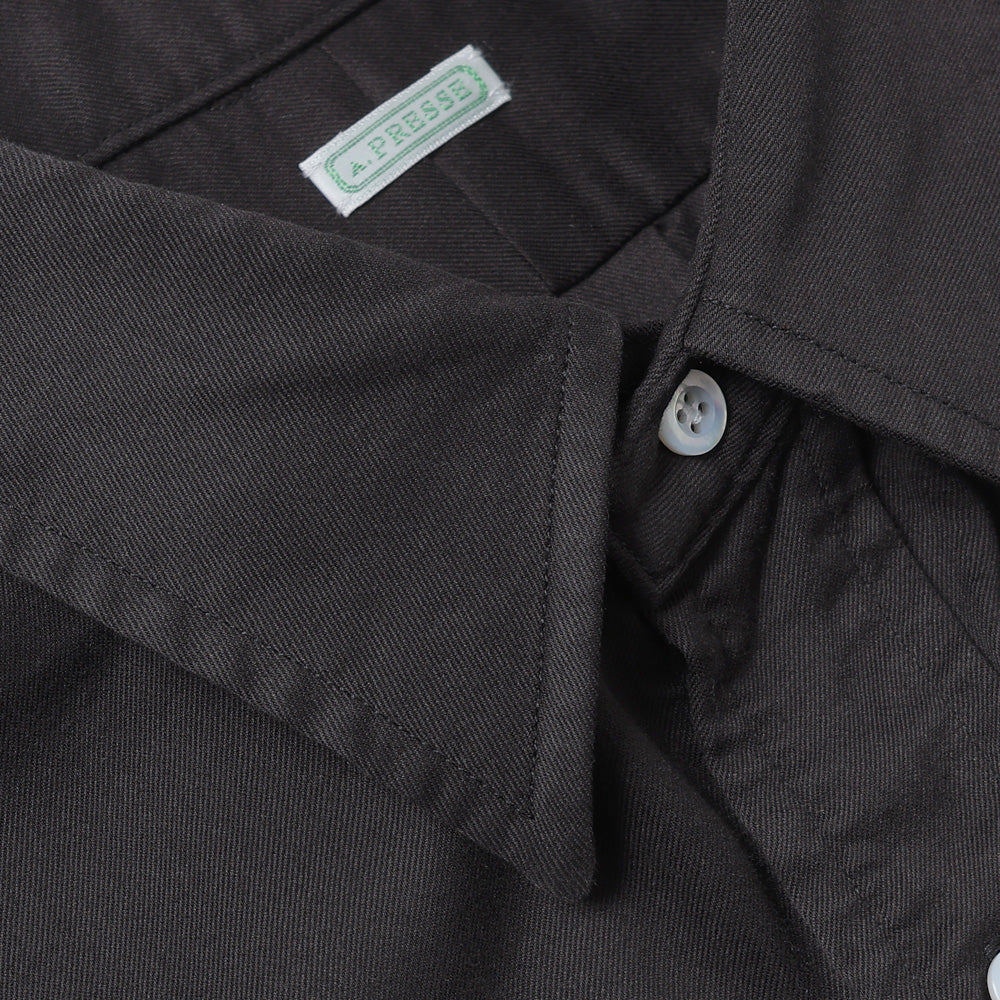 Double Weave Twill Regular Collar Shirt
