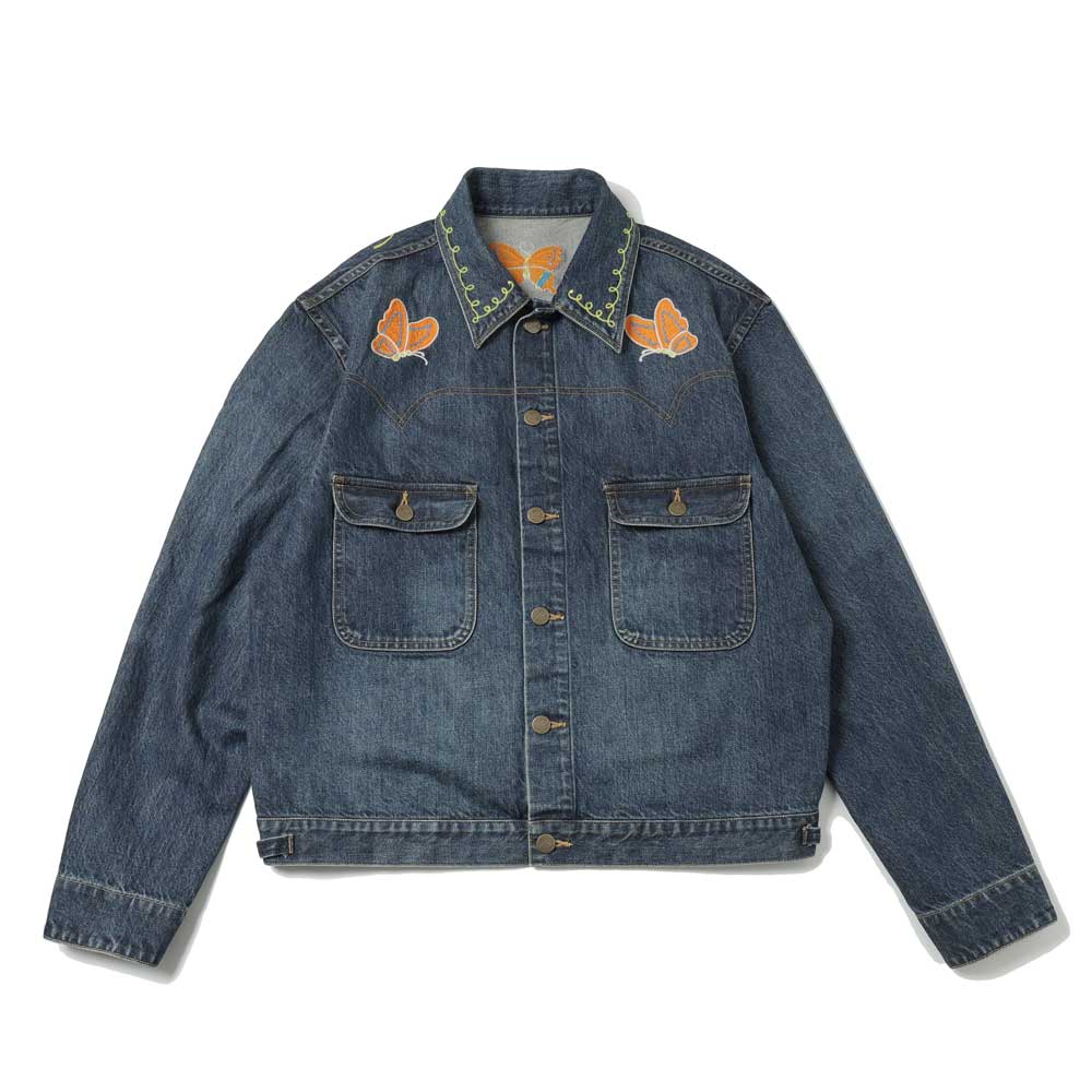 Papillon Emb. Jean Jacket - 12oz Denim