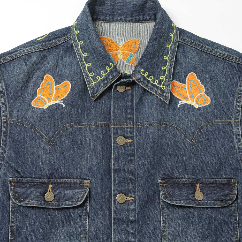Papillon Emb. Jean Jacket - 12oz Denim