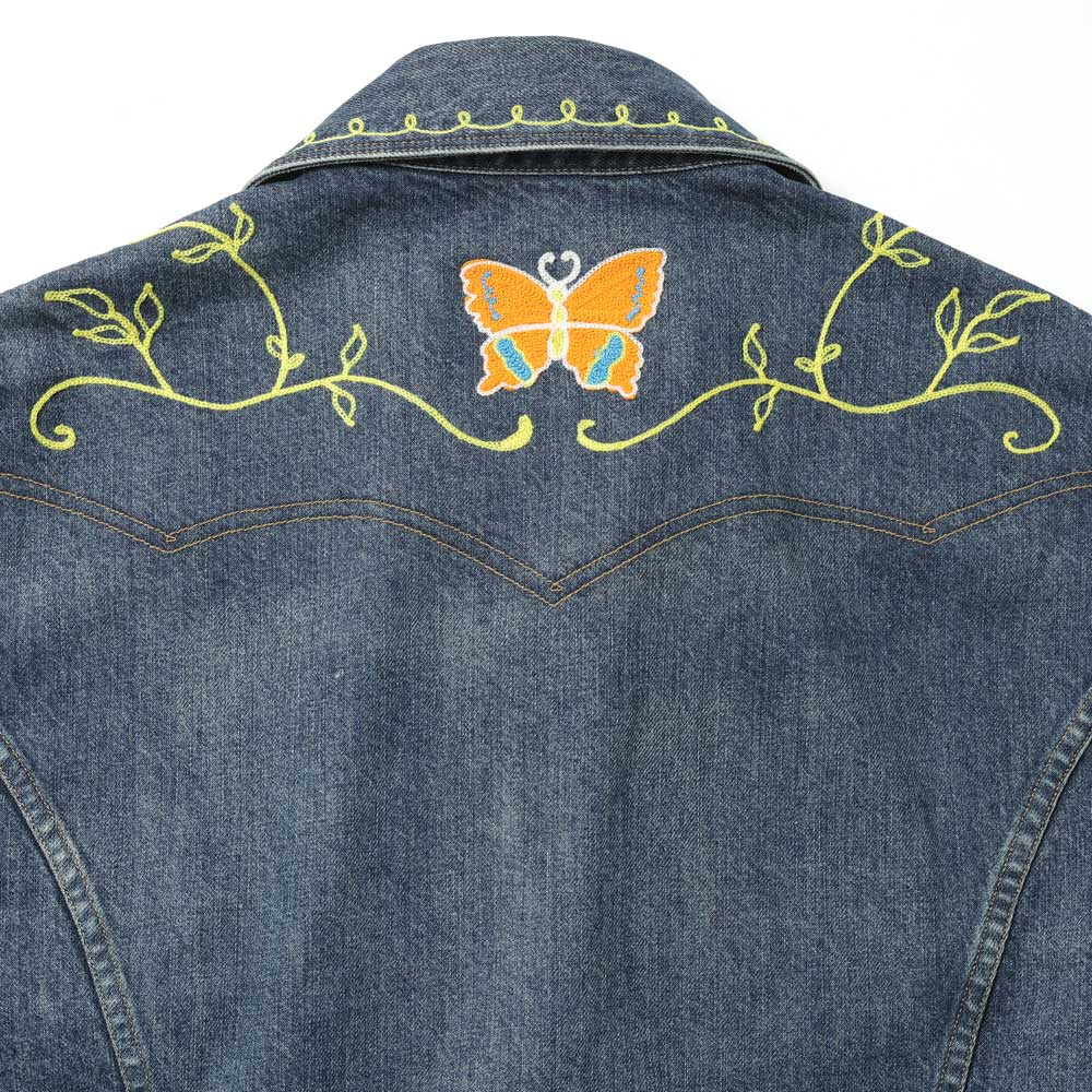 Papillon Emb. Jean Jacket - 12oz Denim