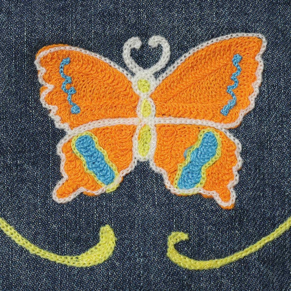 Papillon Emb. Jean Jacket - 12oz Denim