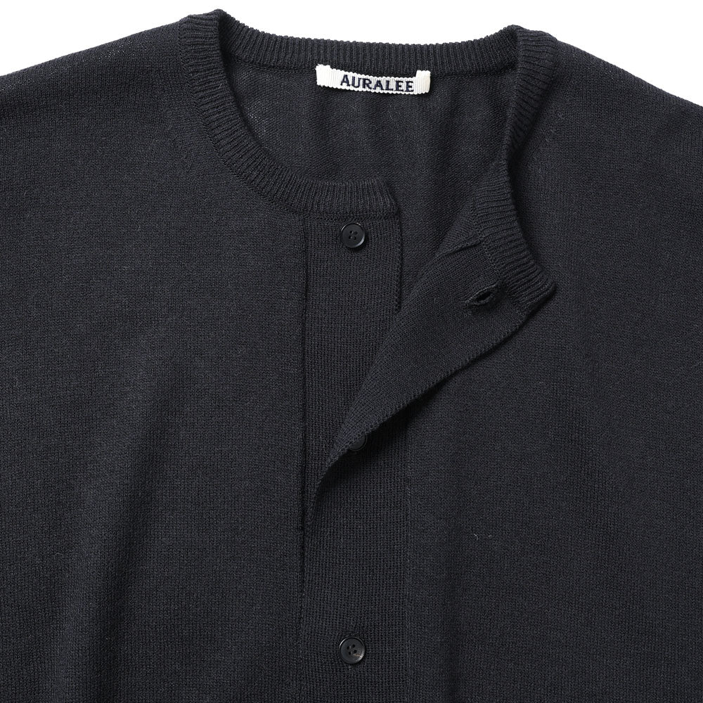 CASHMERE HARD TWIST KNIT CARDIGAN