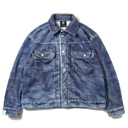 DENIM PRINT FUR JKT