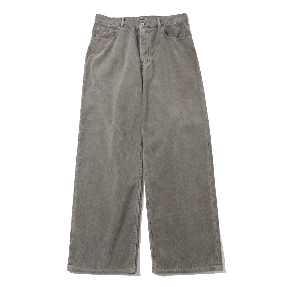 PIGMENT DYED FINX CORDUROY WIDE 5P PANTS