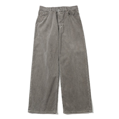 PIGMENT DYED FINX CORDUROY WIDE 5P PANTS