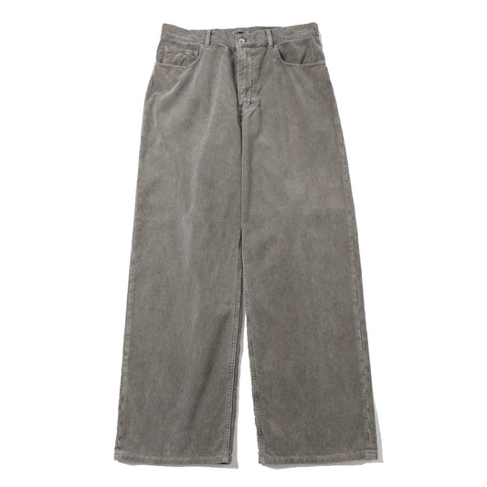 PIGMENT DYED FINX CORDUROY WIDE 5P PANTS
