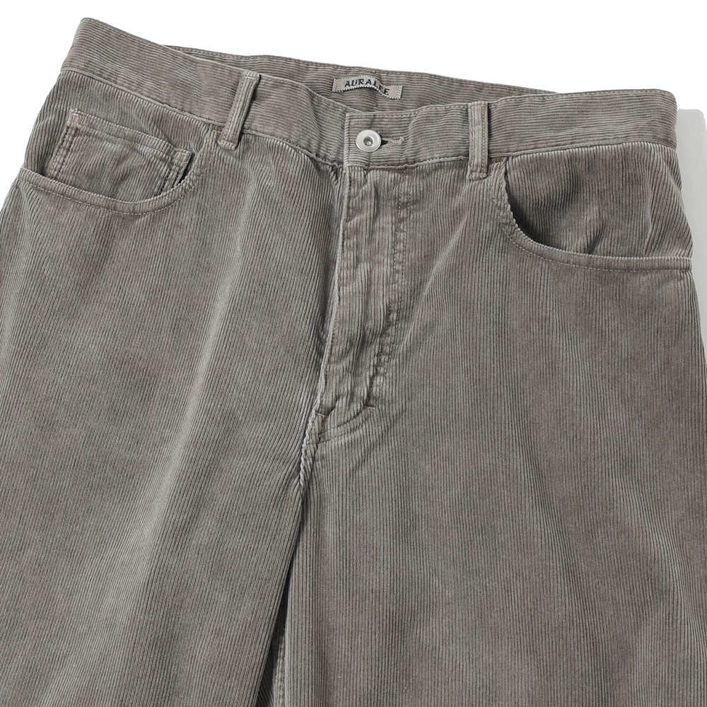 PIGMENT DYED FINX CORDUROY WIDE 5P PANTS
