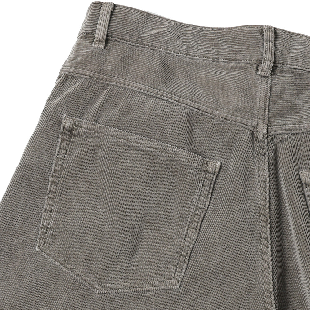 PIGMENT DYED FINX CORDUROY WIDE 5P PANTS