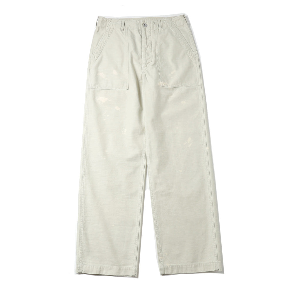 WASHED BAGGY SATIN BLEACHED BAKER PANTS