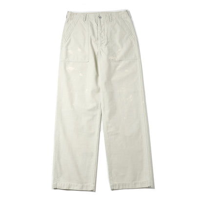 WASHED BAGGY SATIN BLEACHED BAKER PANTS