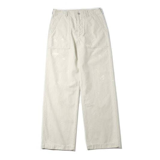 WASHED BAGGY SATIN BLEACHED BAKER PANTS