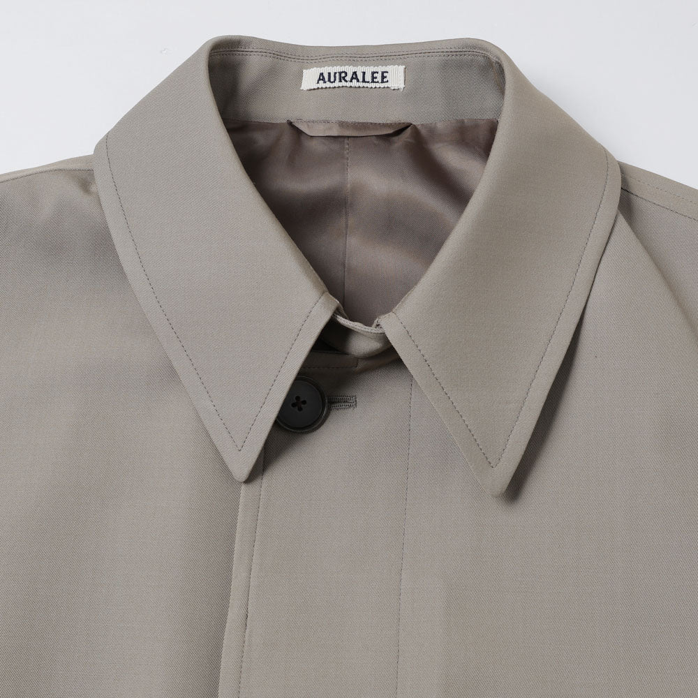 AURALEE) LIGHT WOOL MAX GABARDINE COAT (A26SC01MG) | AURALEE