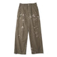 WASHED BAGGY SATIN BLEACHED BAKER PANTS