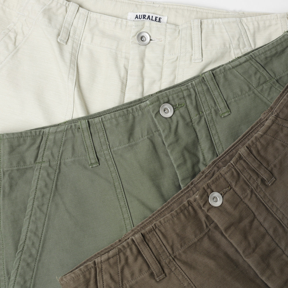 WASHED BAGGY SATIN BLEACHED BAKER PANTS