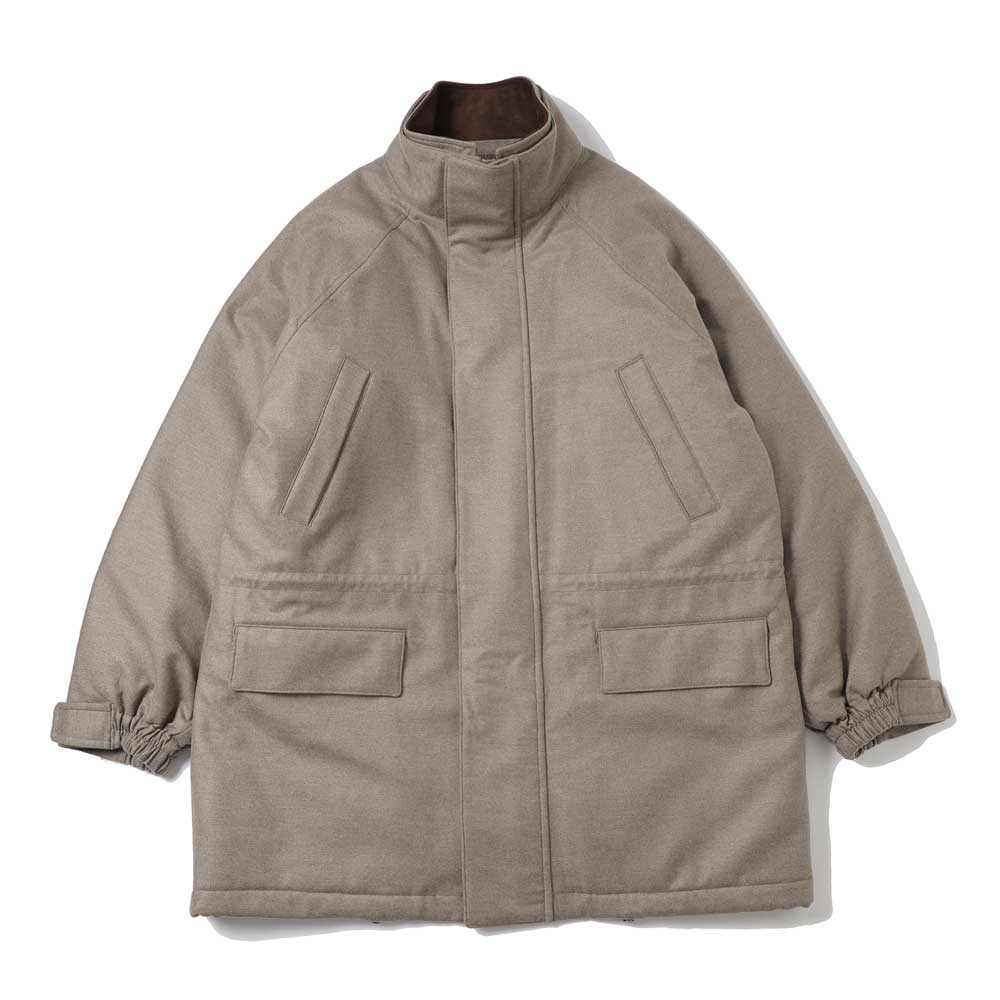 WOOL FULLING FLANNEL PADDED OVEER BLOUSON