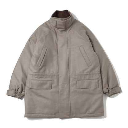 WOOL FULLING FLANNEL PADDED OVEER BLOUSON