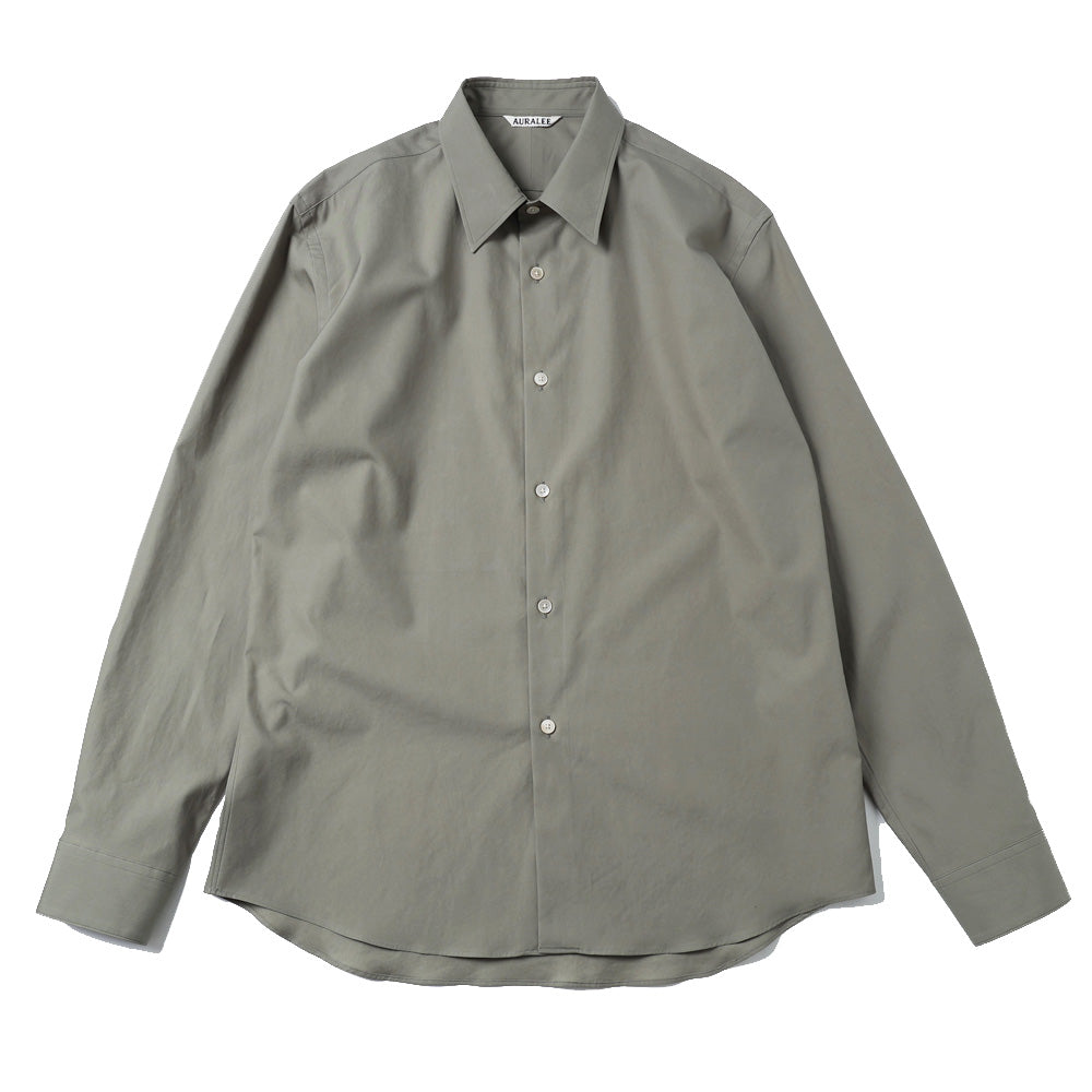 AURALEE) WASHED FINX TWILL SLIM SHIRT (A26SS02TN) | AURALEE