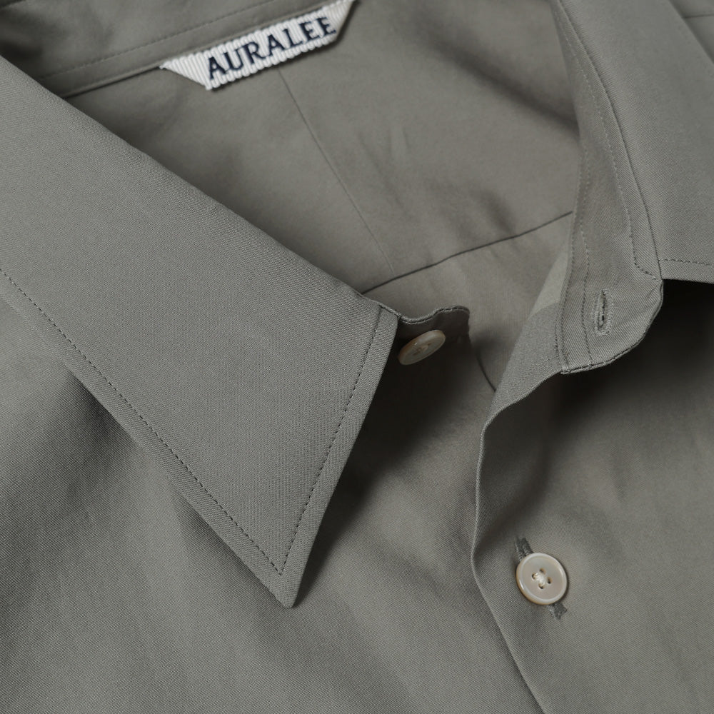 AURALEE) WASHED FINX TWILL SLIM SHIRT (A26SS02TN) | AURALEE