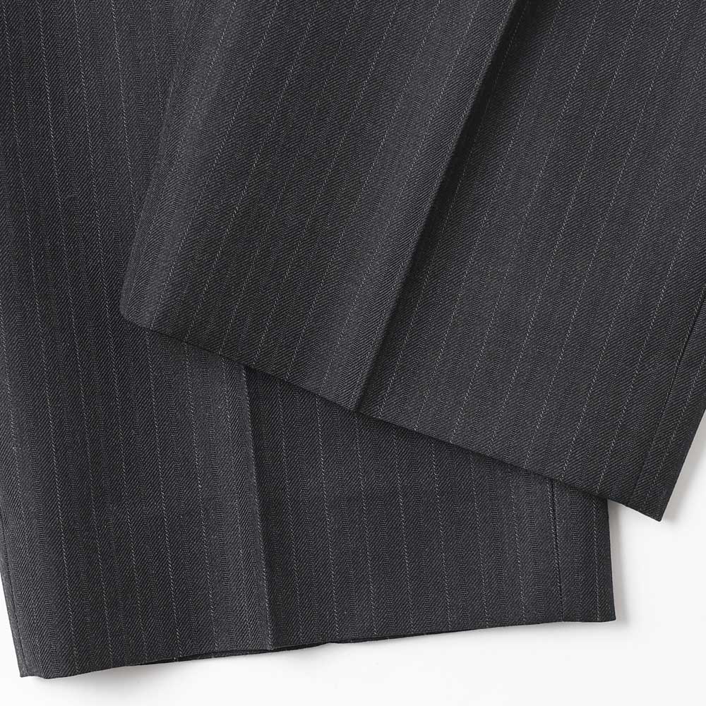 BLUEFACED WOOL TWO-TUCK SLAKS