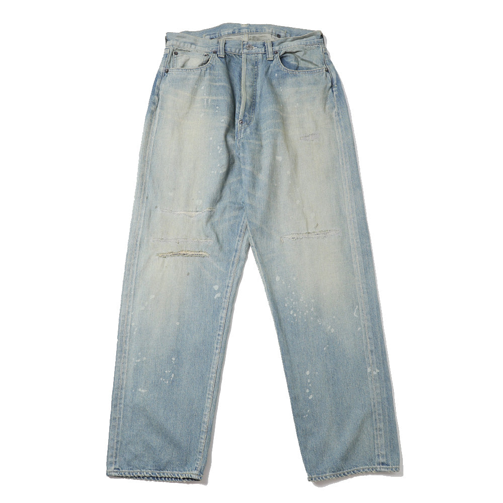 No.37 Washed Wide Denim Pants(BLEACH)